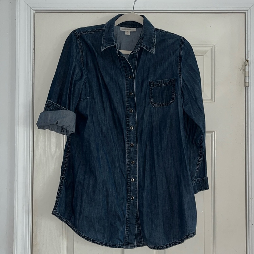 Coldwater Creek Women’s tunic shirt in Blue size PL.